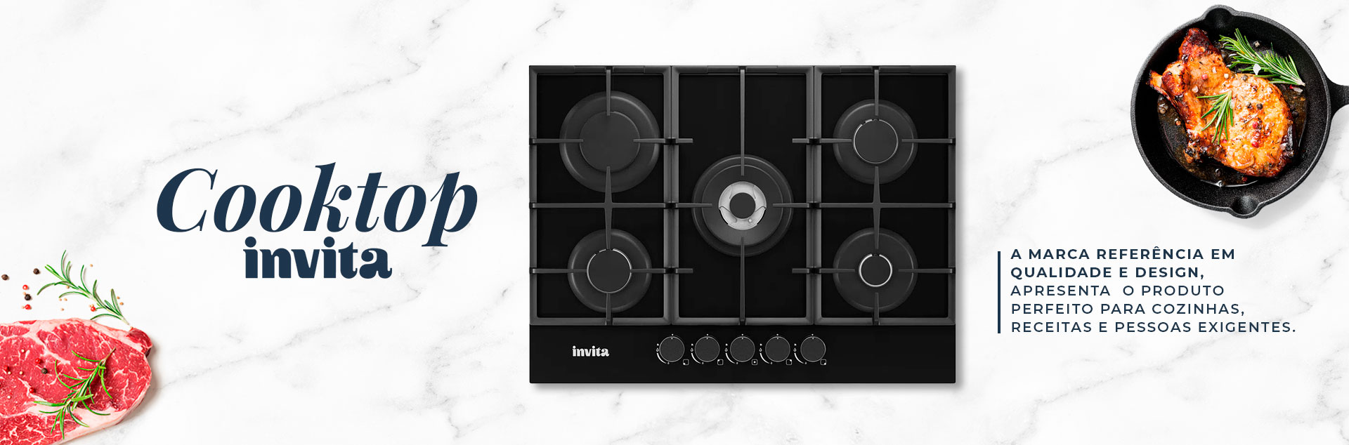 Cooktop 5 Bocas Invita 