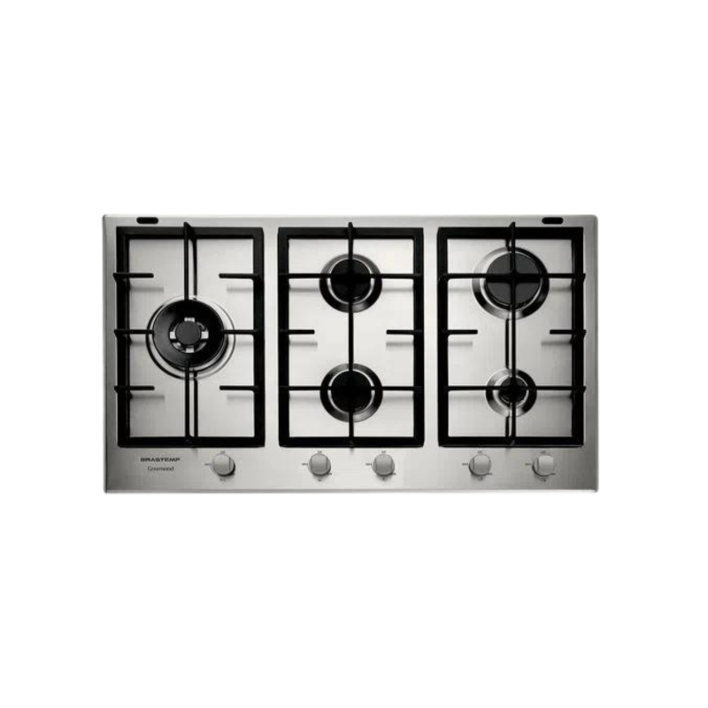 Cooktop 5 bocas Brastemp Gourmand Inox BDK90DR 220V