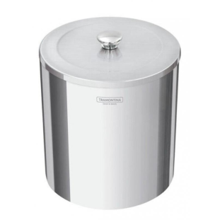 Lixeira Em Aço Inox Útil Com Tampa 5L Tramontina 