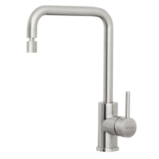 Monocomando Angolare Aço Inox Scotch Brite Bica Articulada Tramontina 