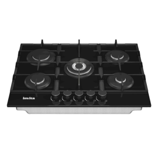 Cooktop a Gás Black 70 cm Invita Bivolt 